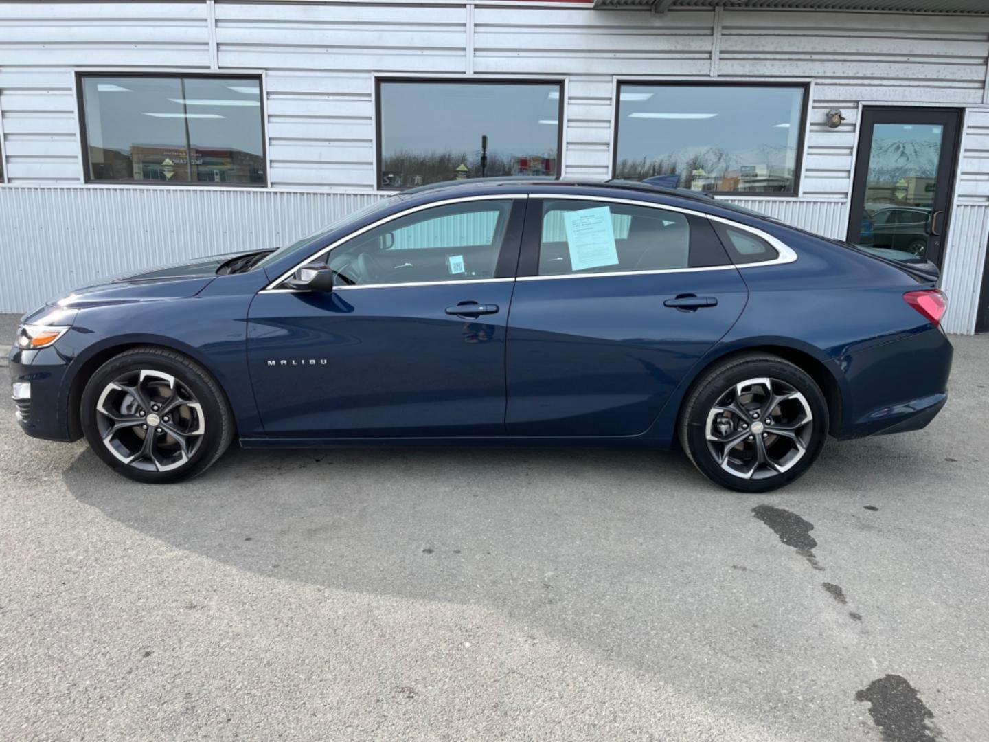 2022 BLUE /Black CHEVROLET MALIBU LT (1G1ZD5ST7NF) with an 1.5L engine, Continuously Variable transmission, located at 1960 Industrial Drive, Wasilla, 99654, (907) 274-2277, 61.573475, -149.400146 - Photo#0